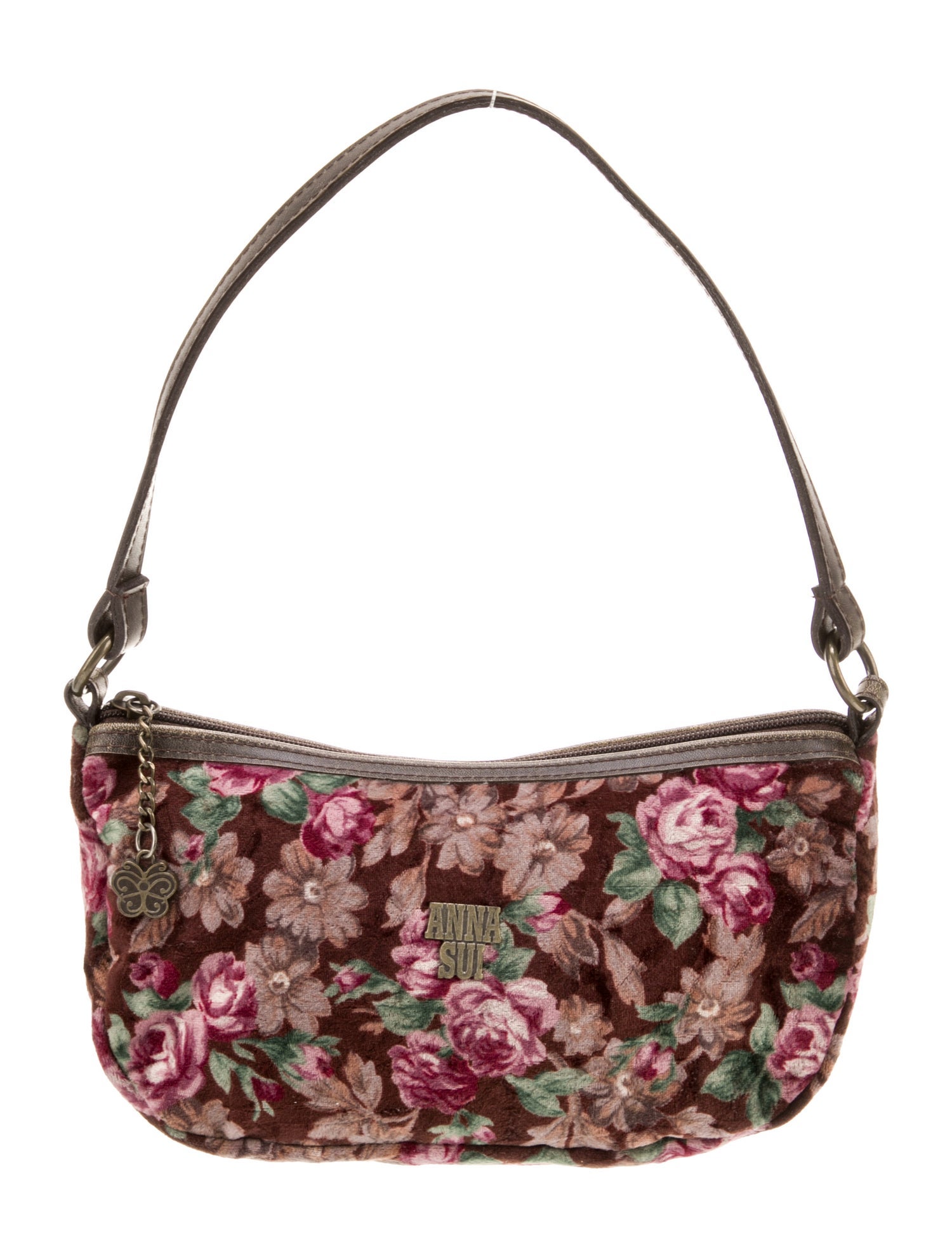 Anna Sui Velvet Top Handle Bag