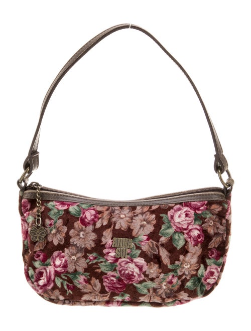 Anna Sui Velvet Top Handle Bag
