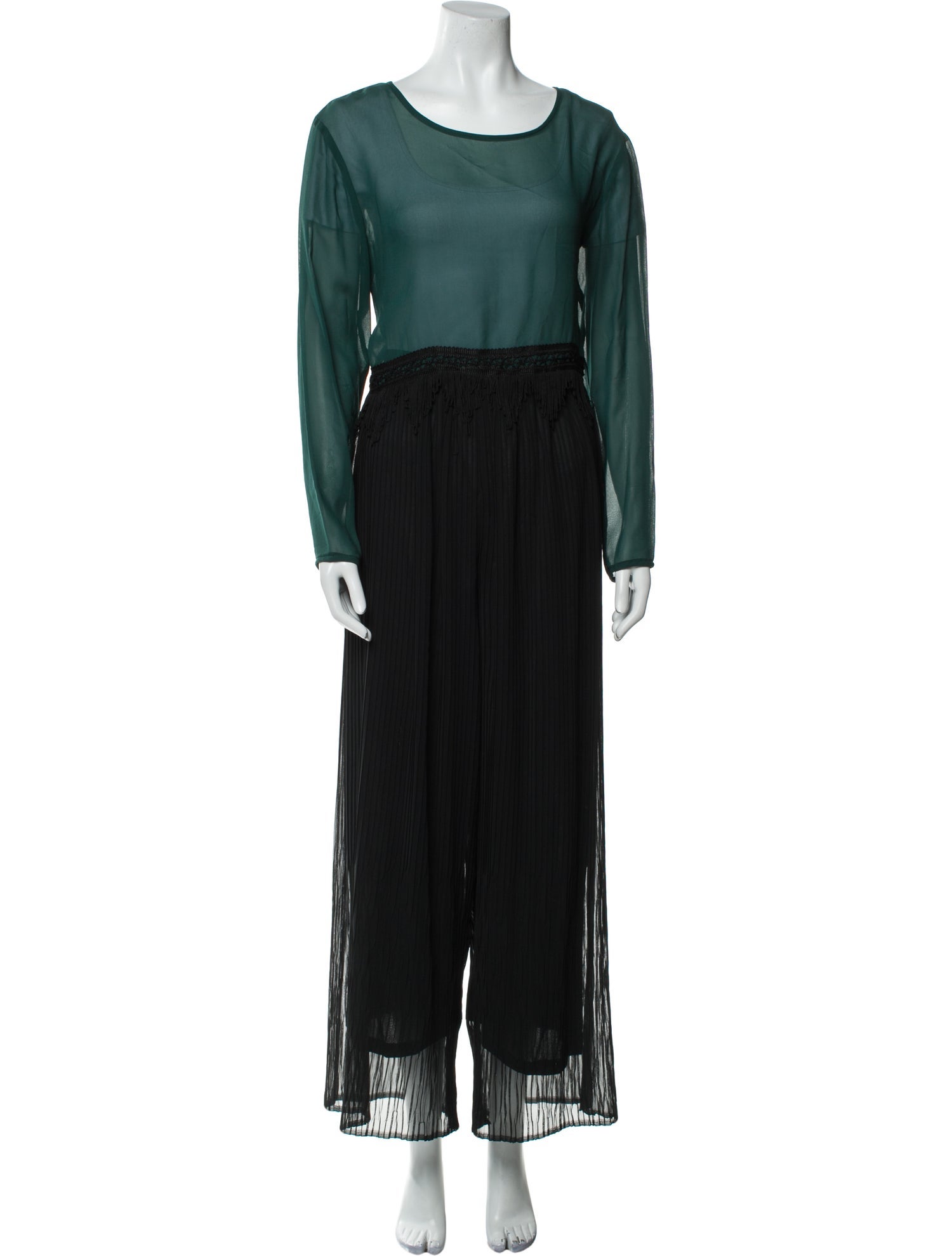 Anna Sui Pleated Accents Pant Set