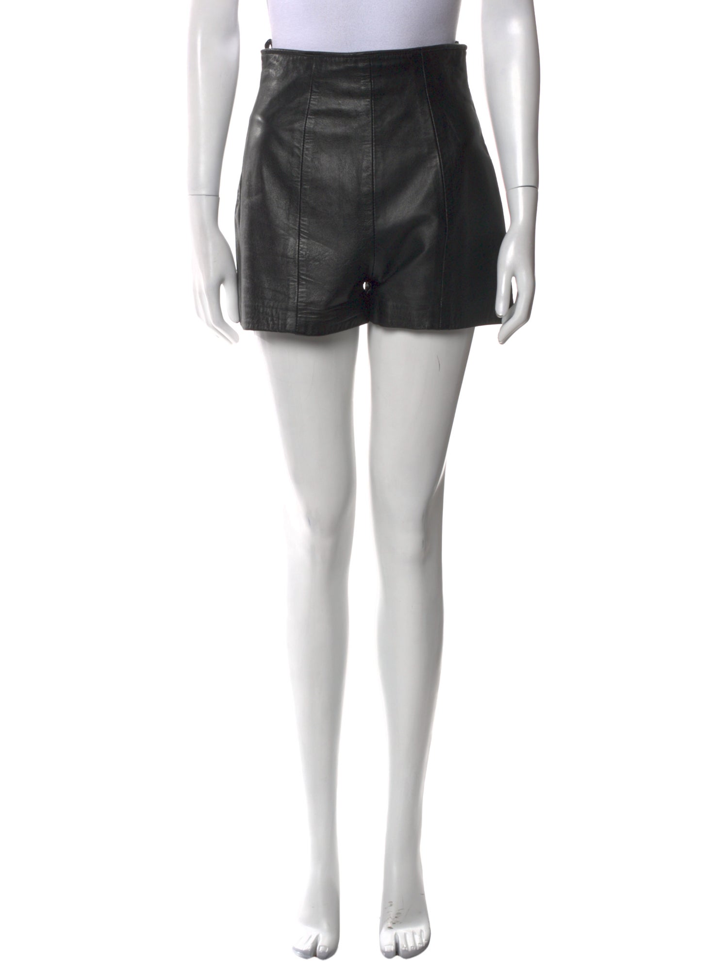 Anna Sui Leather Mini Shorts