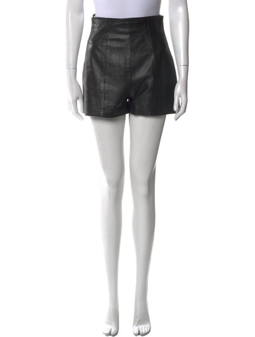 Anna Sui Leather Mini Shorts