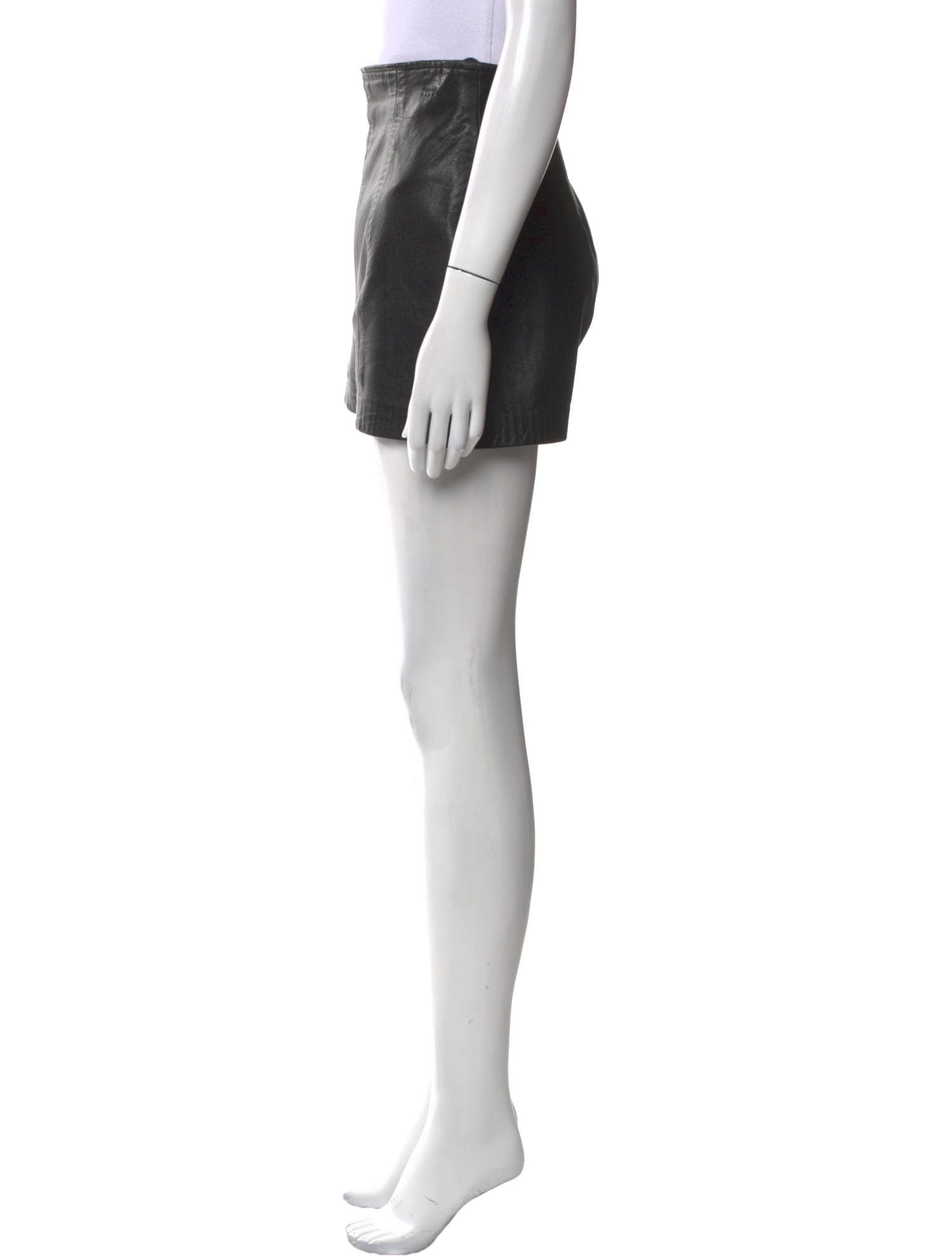 Anna Sui Leather Mini Shorts