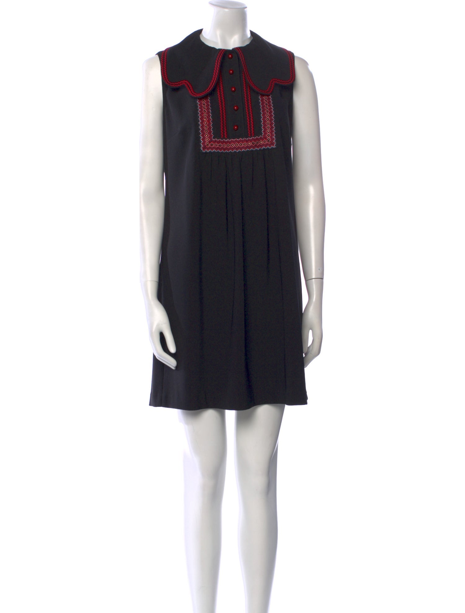 Anna Sui Crew Neck Mini Dress