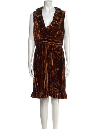 Anna Sui Printed Mini Dress