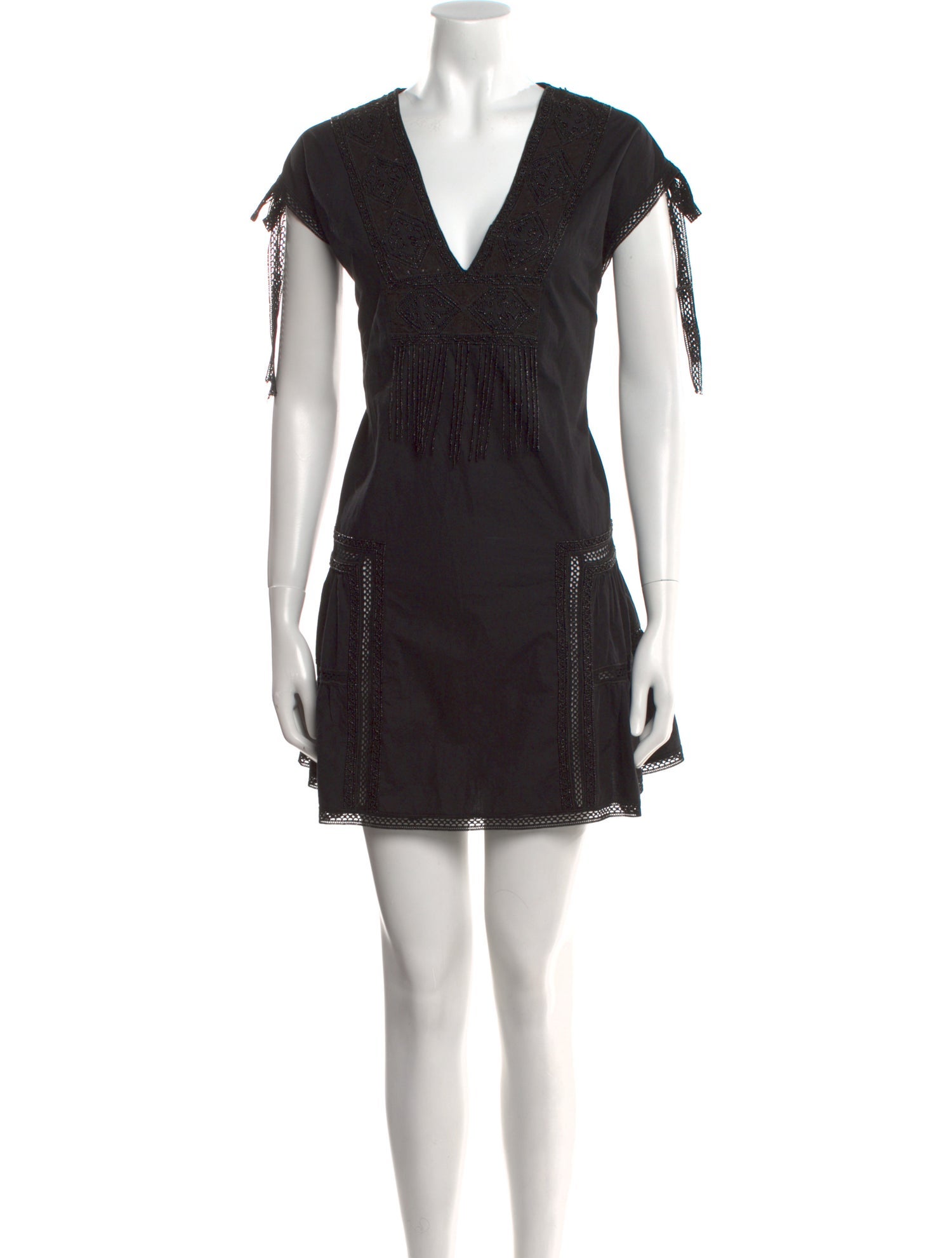 Anna Sui V-Neck Mini Dress