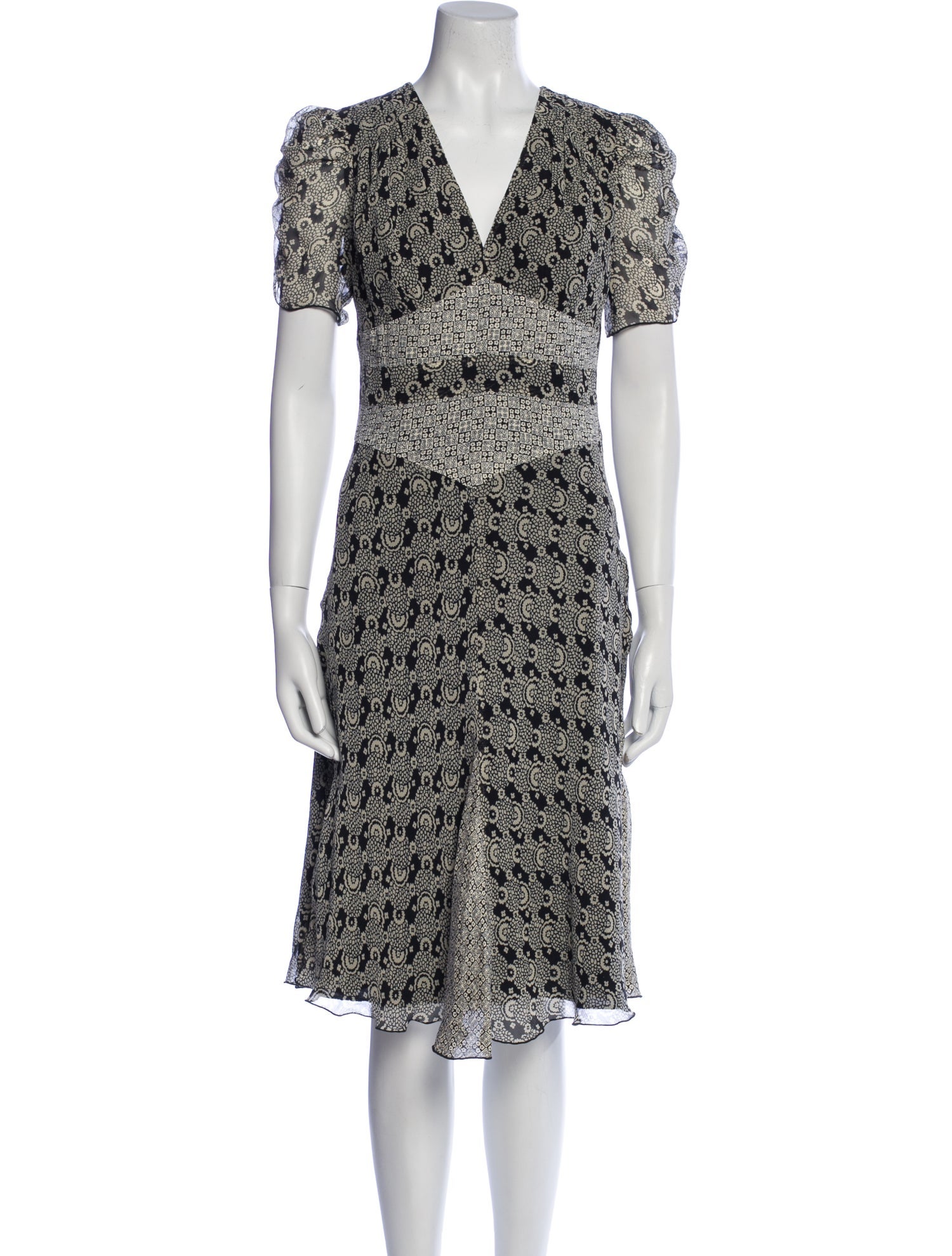 Anna Sui Silk Midi Length Dress