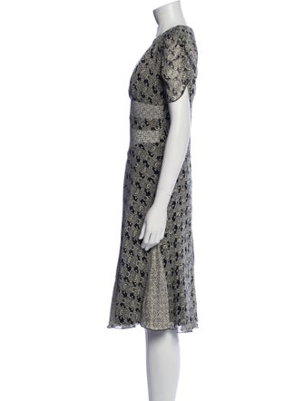 Anna Sui Silk Midi Length Dress