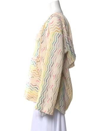 Anna Sui Printed V-Neck Sweater