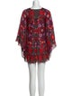 Anna Sui Floral Print Mini Dress