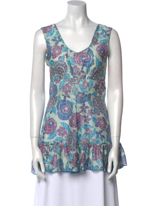 Anna Sui Silk Printed Top