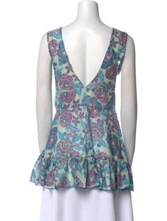 Anna Sui Silk Printed Top