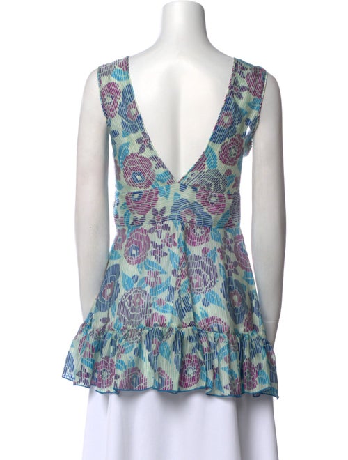 Anna Sui Silk Printed Top