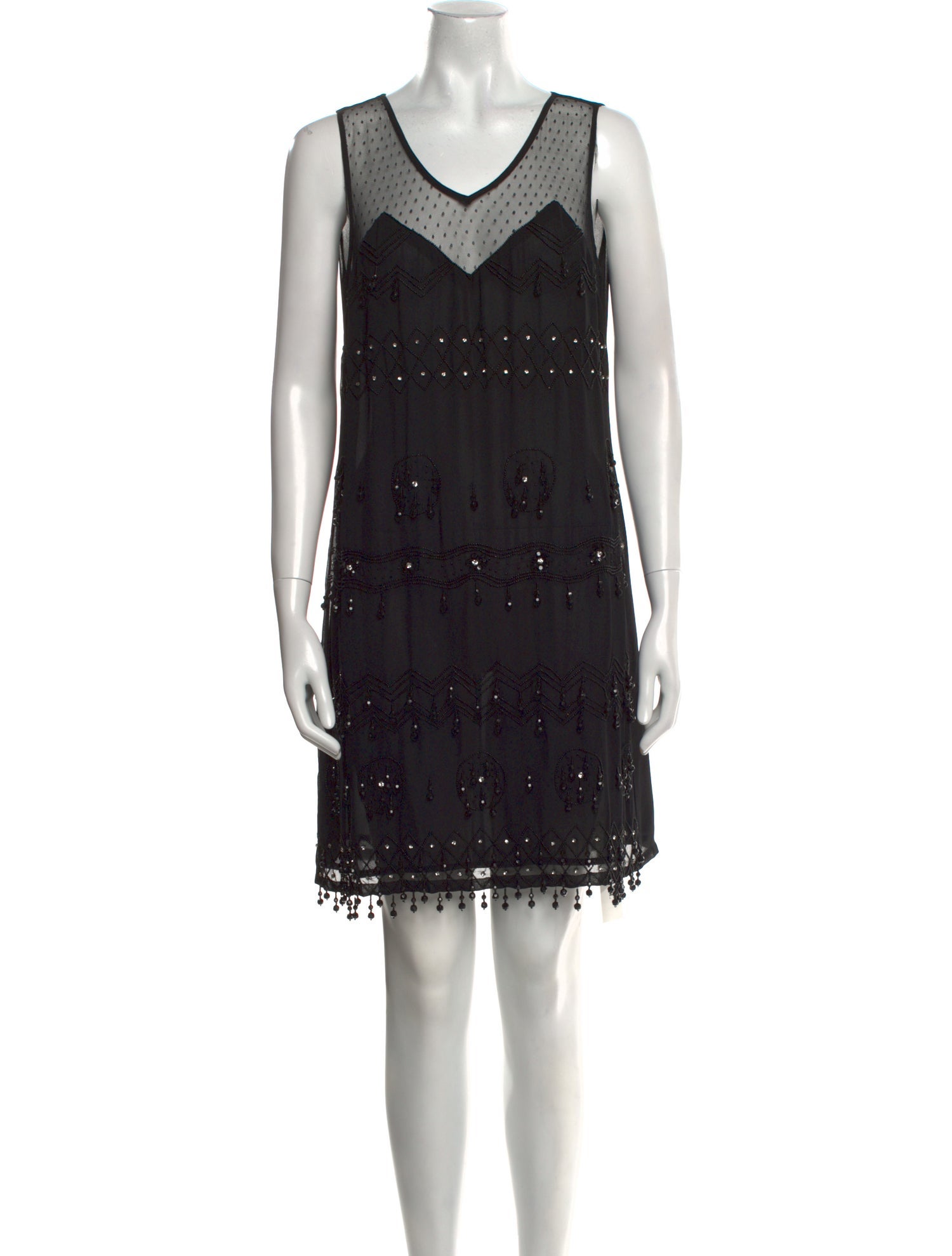 Anna Sui V-Neck Mini Dress