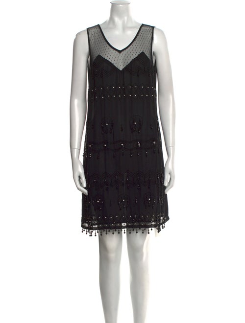 Anna Sui V-Neck Mini Dress