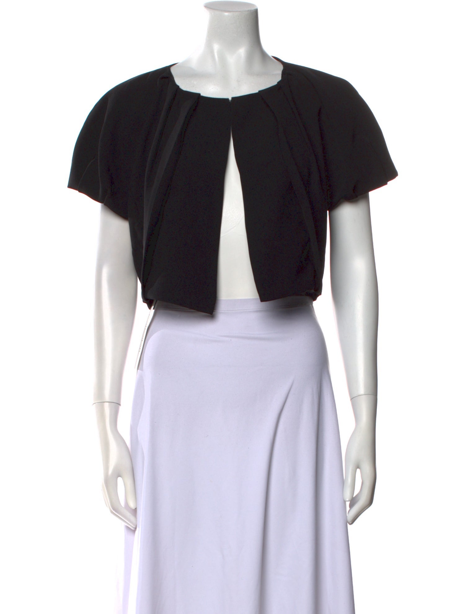 Anna Sui Crew Neck Short Sleeve Crop Top