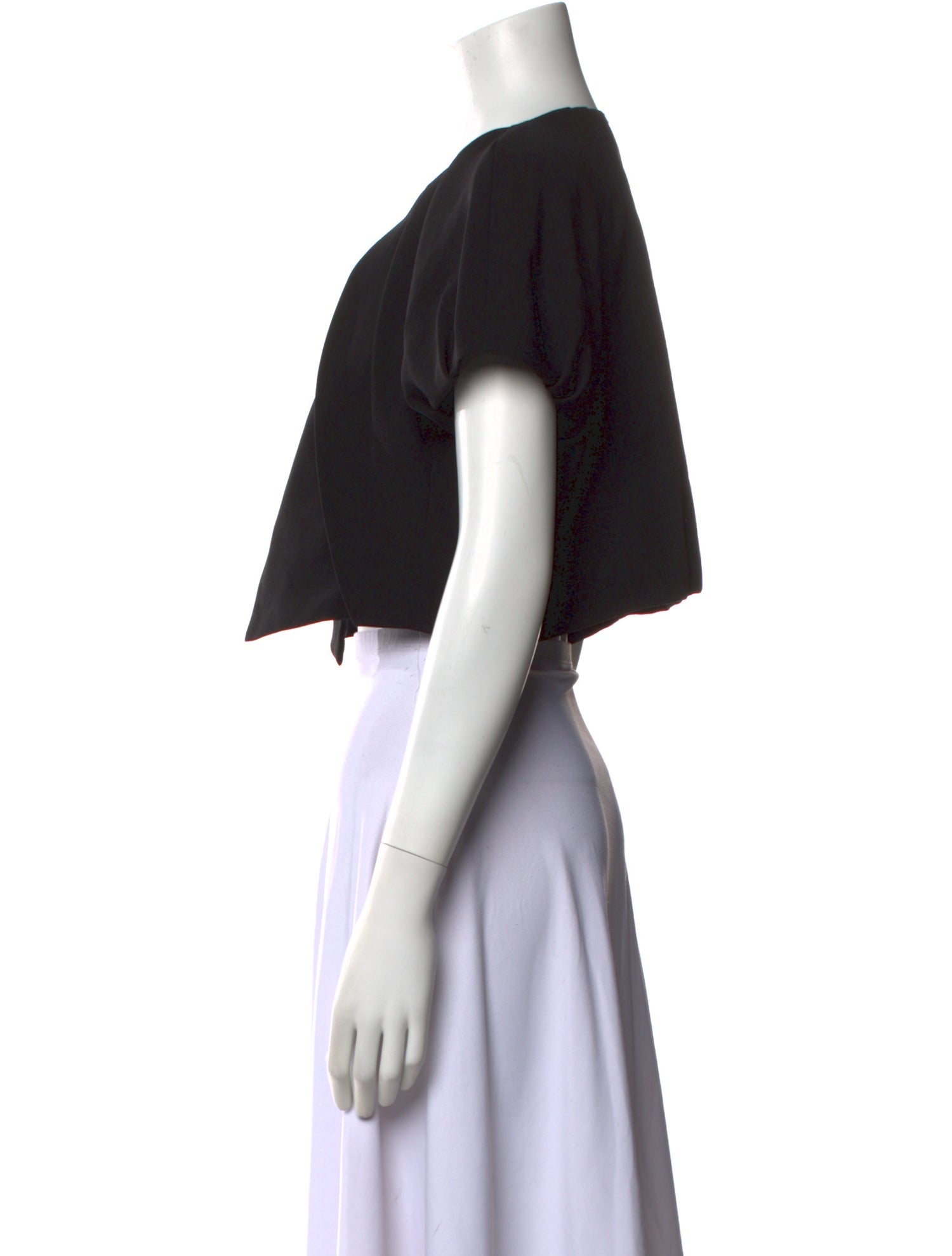 Anna Sui Crew Neck Short Sleeve Crop Top