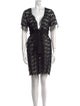 Anna Sui Lace Pattern Mini Dress