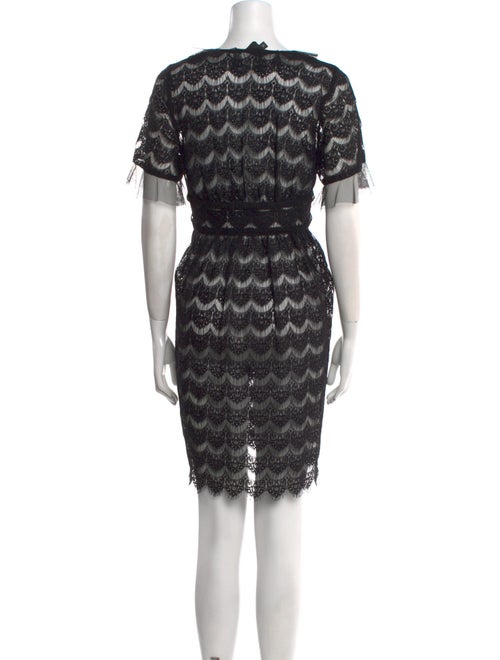 Anna Sui Lace Pattern Mini Dress