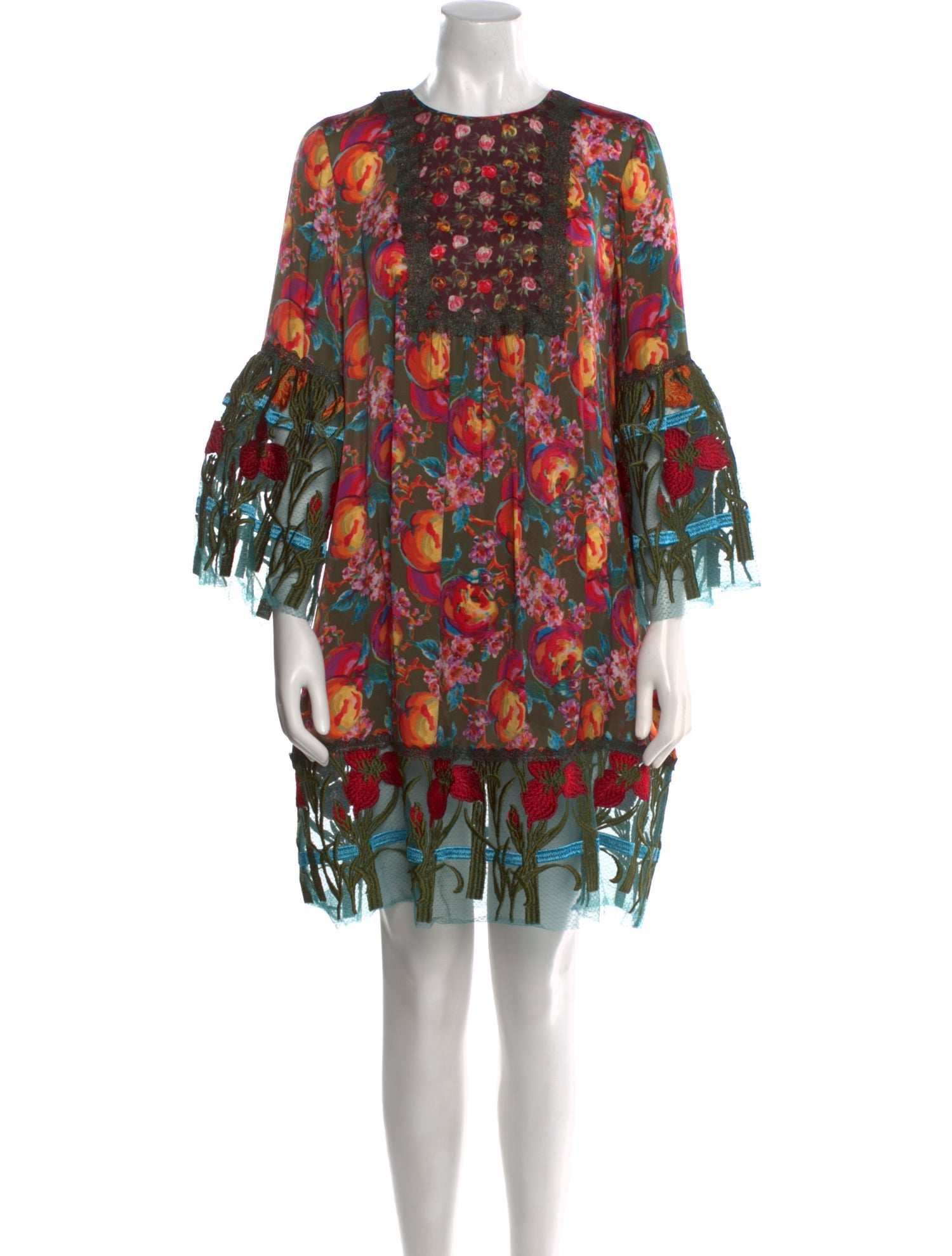 Anna Sui Silk Mini Dress