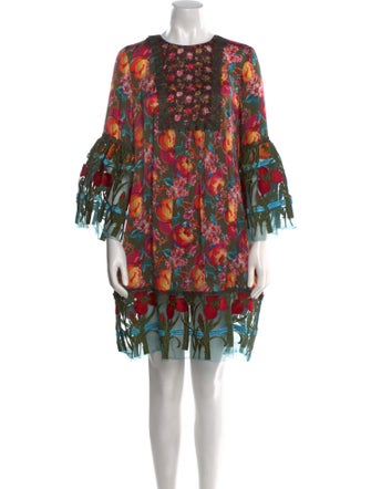 Anna Sui Silk Mini Dress