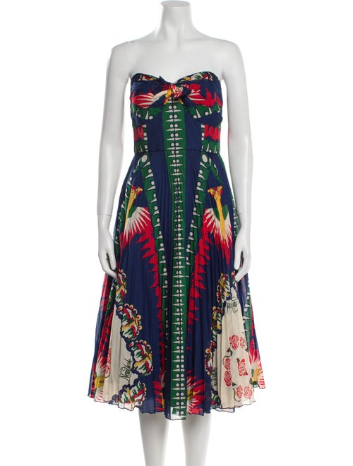 Anna Sui Printed Midi Length Dress