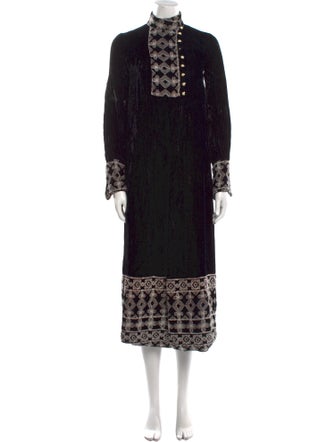 Anna Sui Printed Midi Length Dress