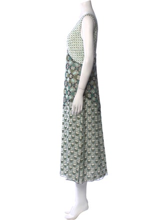 Anna Sui Printed Long Dress