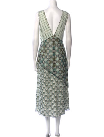 Anna Sui Printed Long Dress