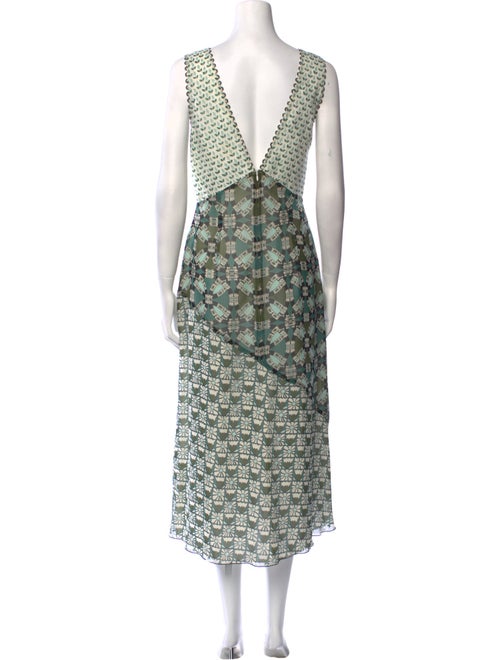 Anna Sui Printed Long Dress