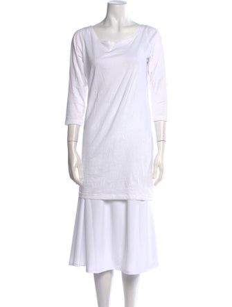 Anna Sui Cowl Neck Three-Quarter Sleeve Tunic