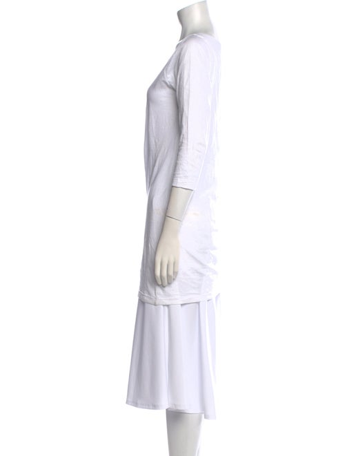 Anna Sui Cowl Neck Three-Quarter Sleeve Tunic