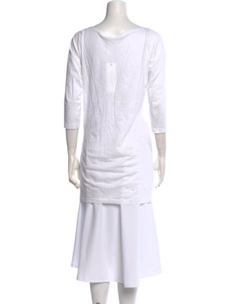 Anna Sui Cowl Neck Three-Quarter Sleeve Tunic