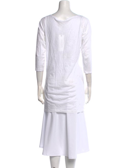 Anna Sui Cowl Neck Three-Quarter Sleeve Tunic