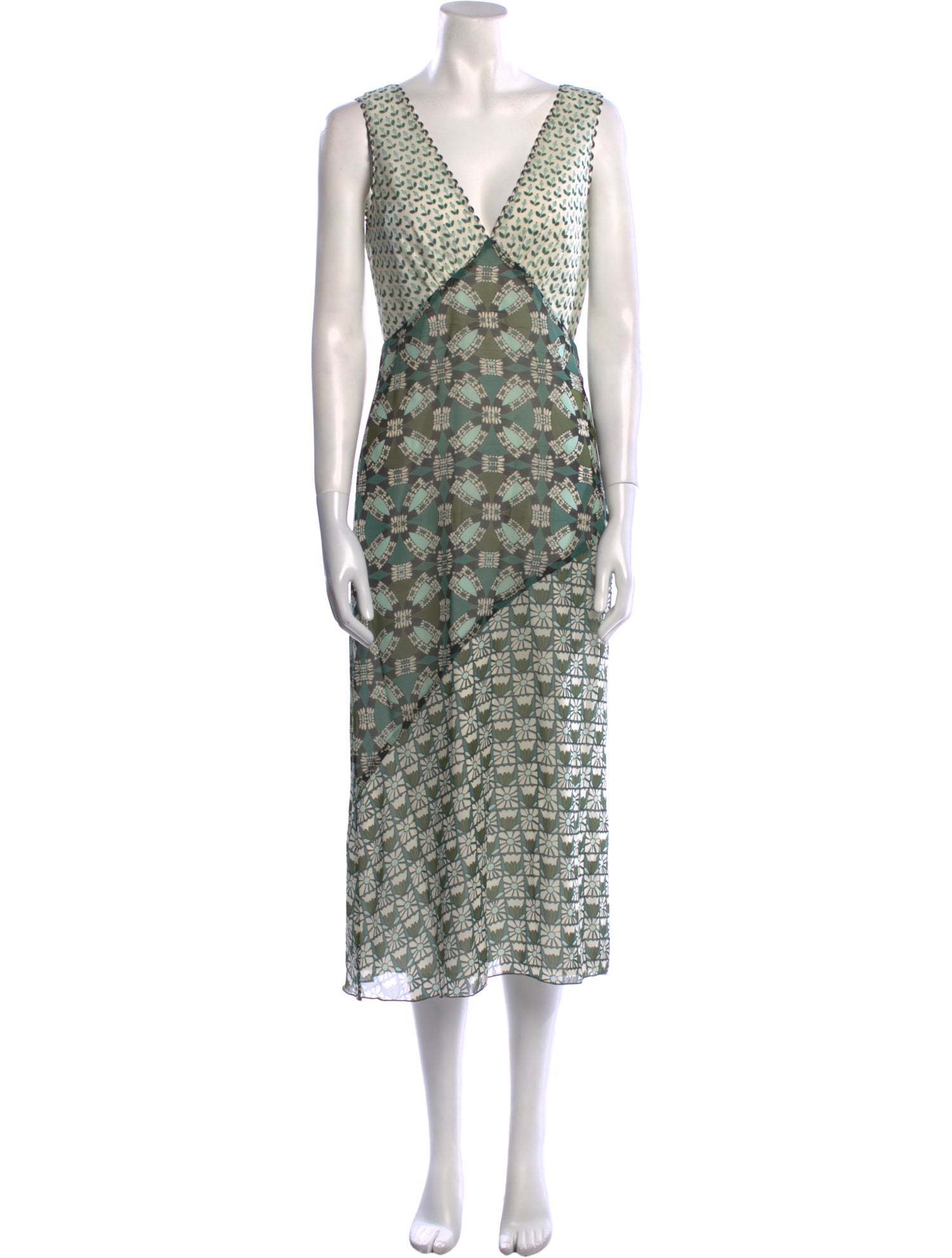 Anna Sui Printed Long Dress