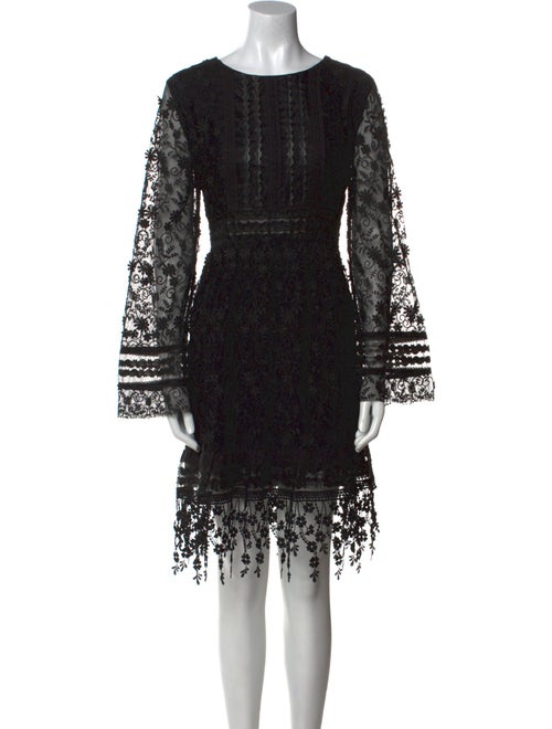 Anna Sui Lace Pattern Knee-Length Dress