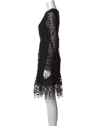 Anna Sui Lace Pattern Knee-Length Dress