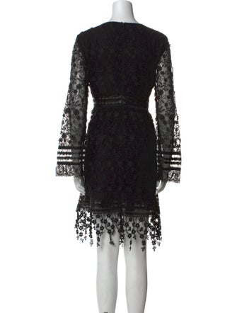 Anna Sui Lace Pattern Knee-Length Dress