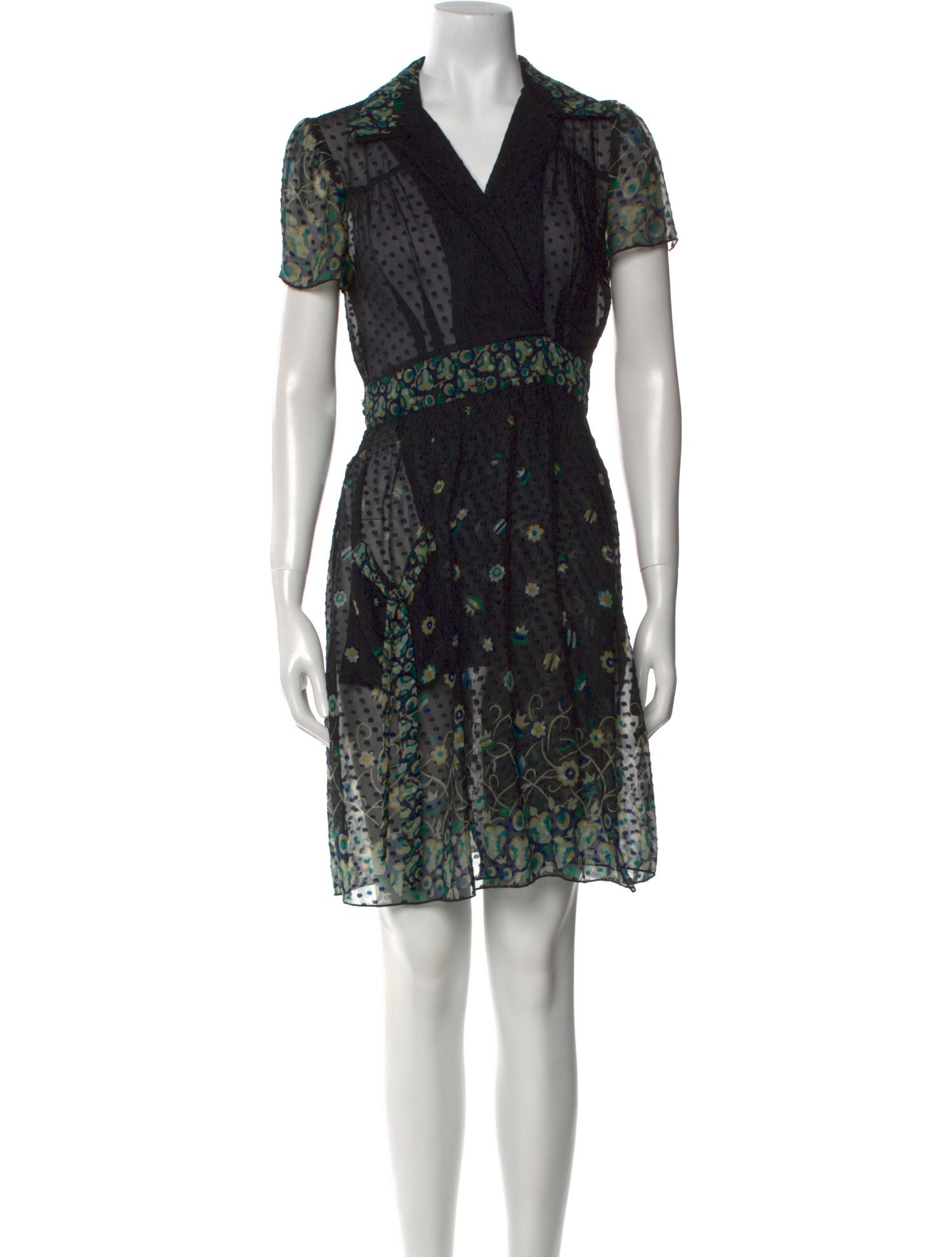 Anna Sui Silk Knee-Length Dress