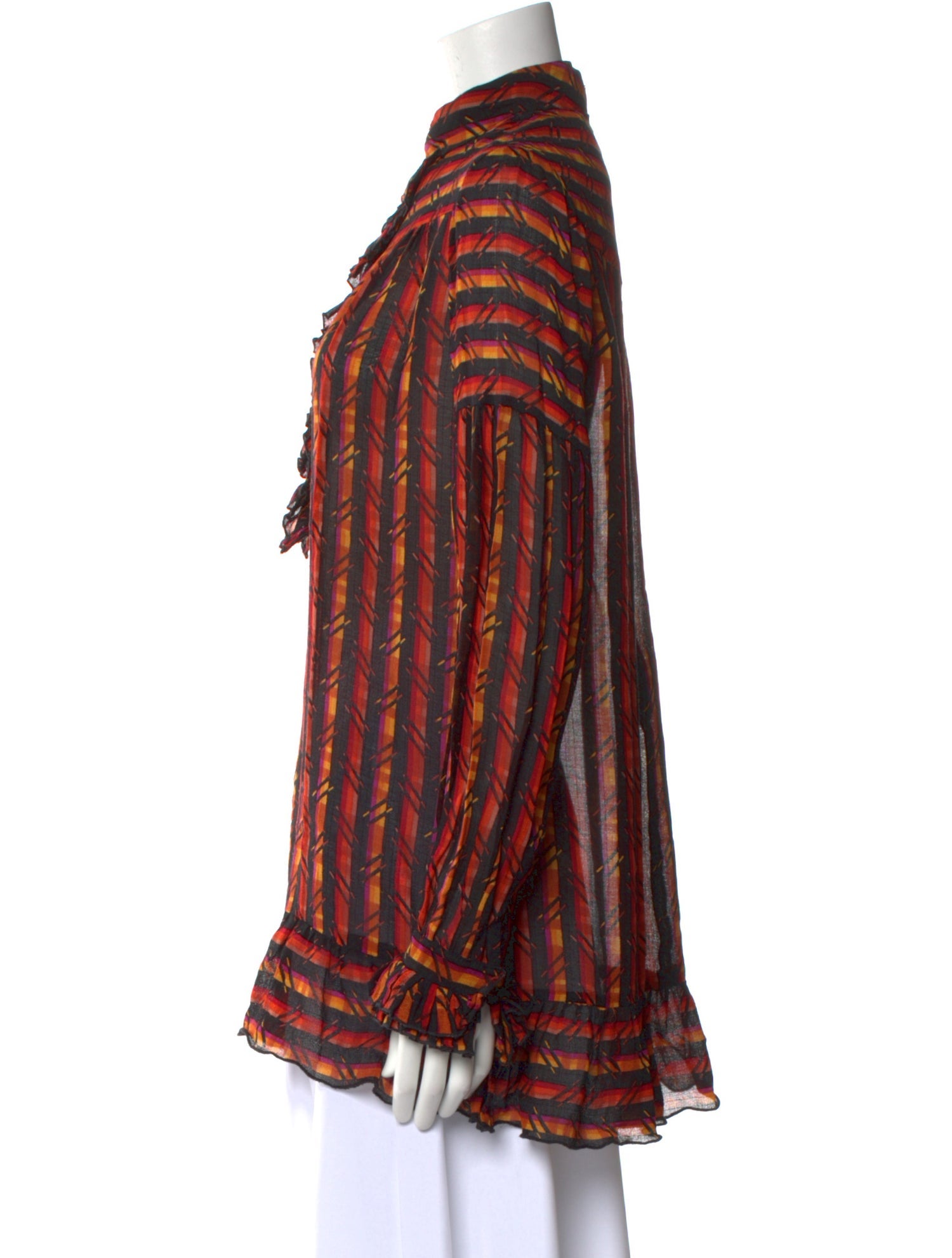 Anna Sui Silk Printed Blouse