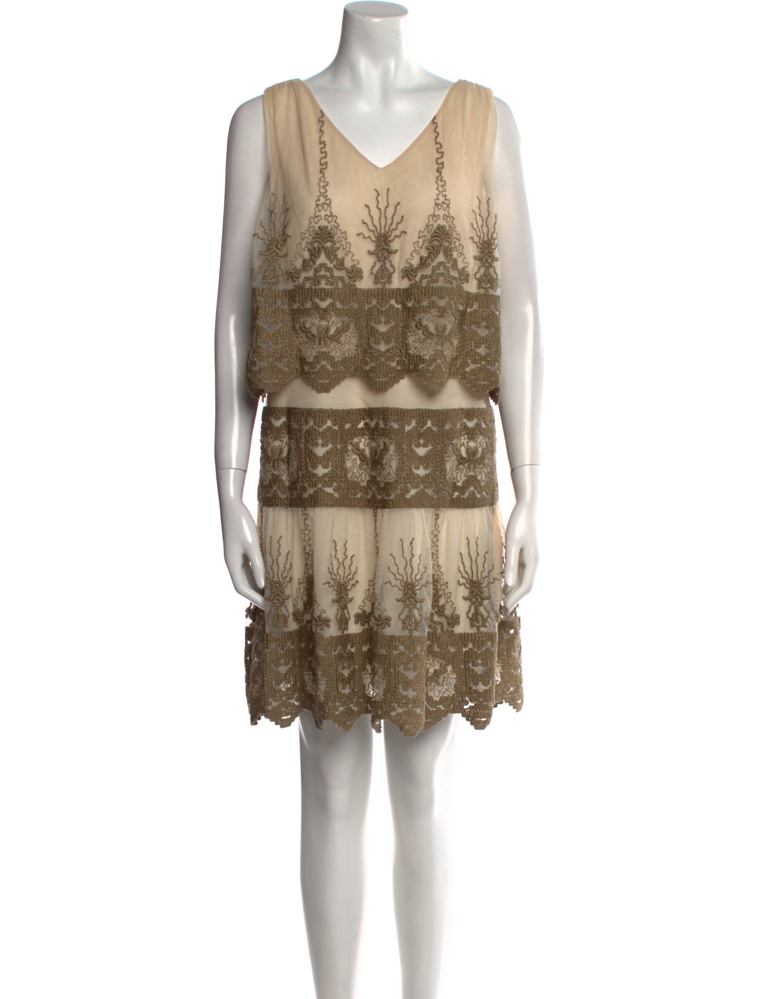 Anna Sui Printed Mini Dress