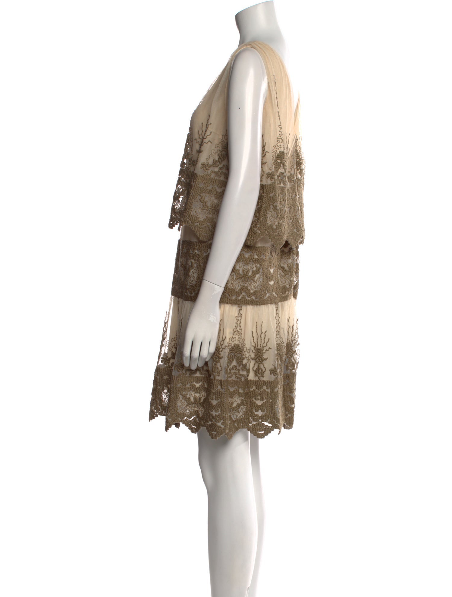 Anna Sui Printed Mini Dress