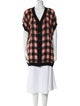 Anna Sui Linen Plaid Print Tunic