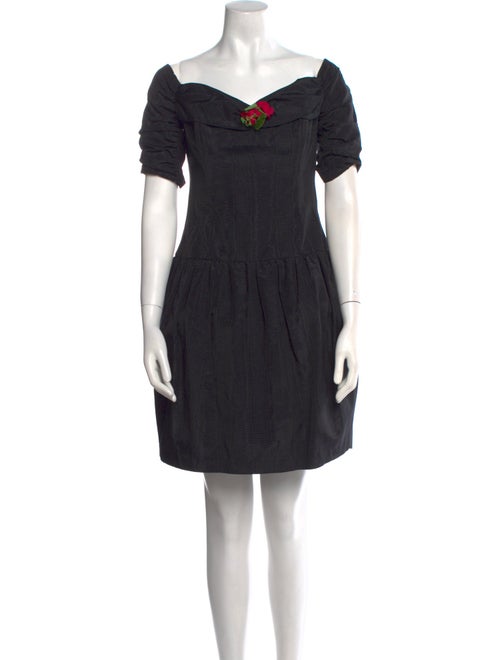 Anna Sui Off-The-Shoulder Mini Dress