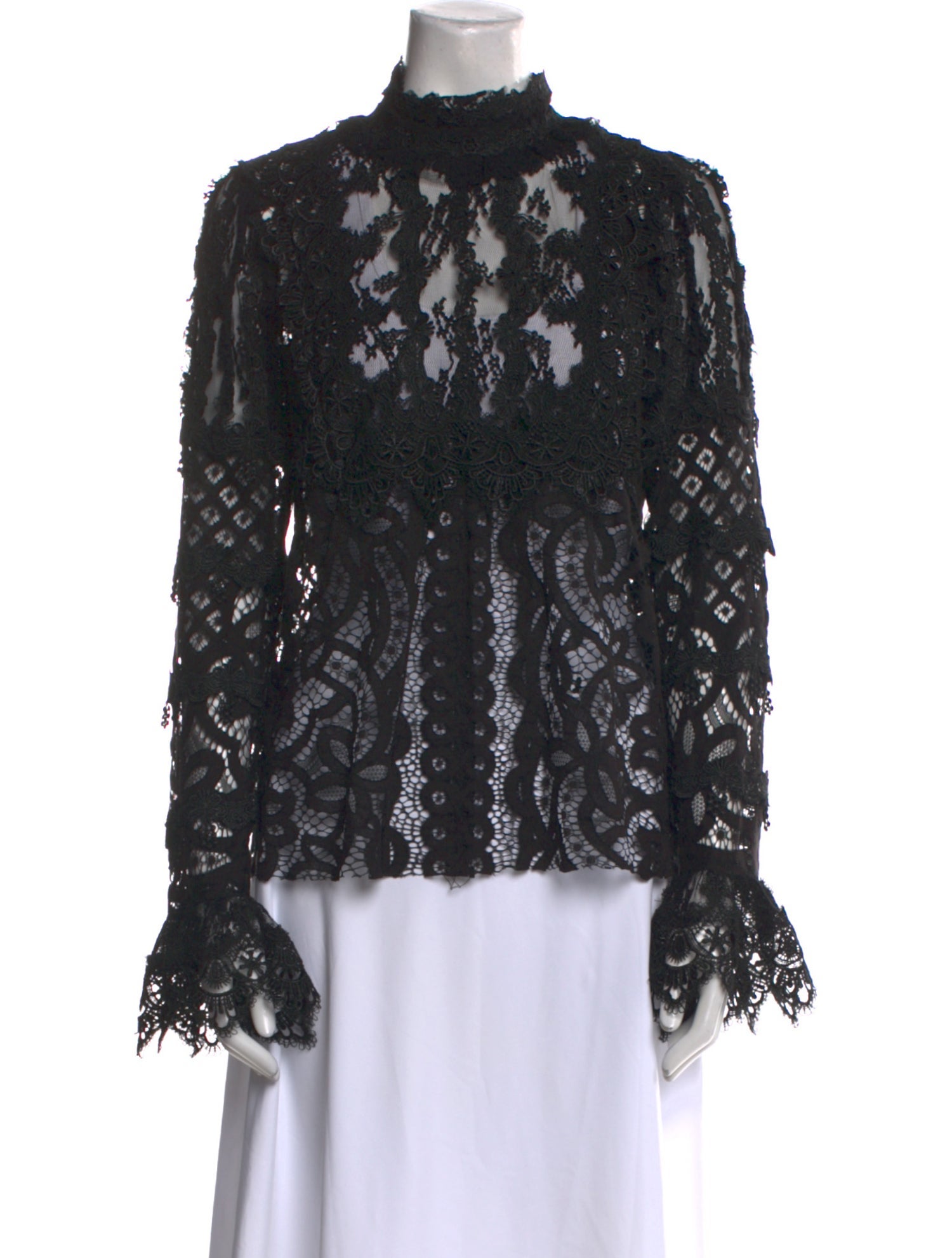 Anna Sui 2010's Lace Pattern Blouse