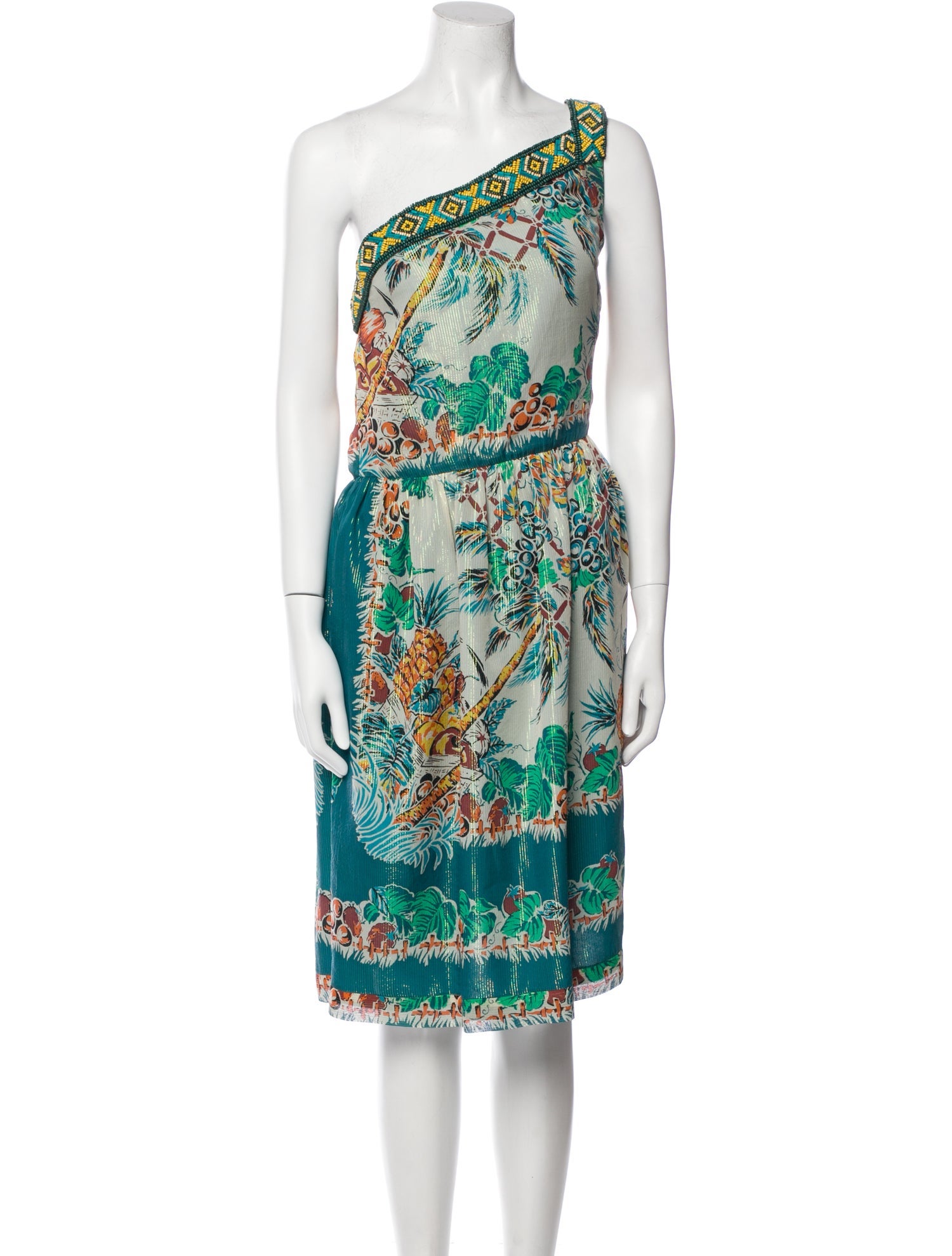 Anna Sui Silk Knee-Length Dress