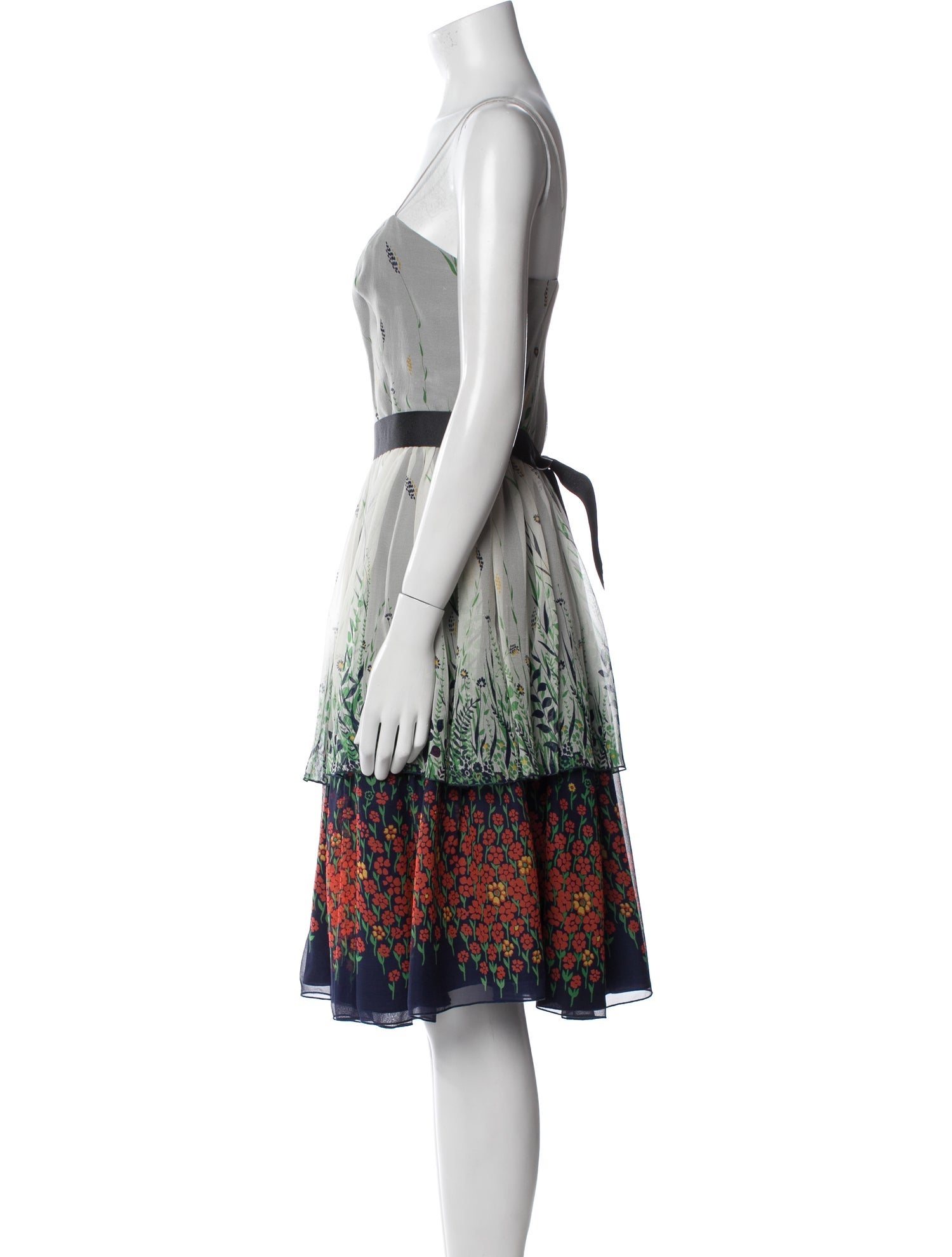 Anna Sui Silk Midi Length Dress w/ Tags