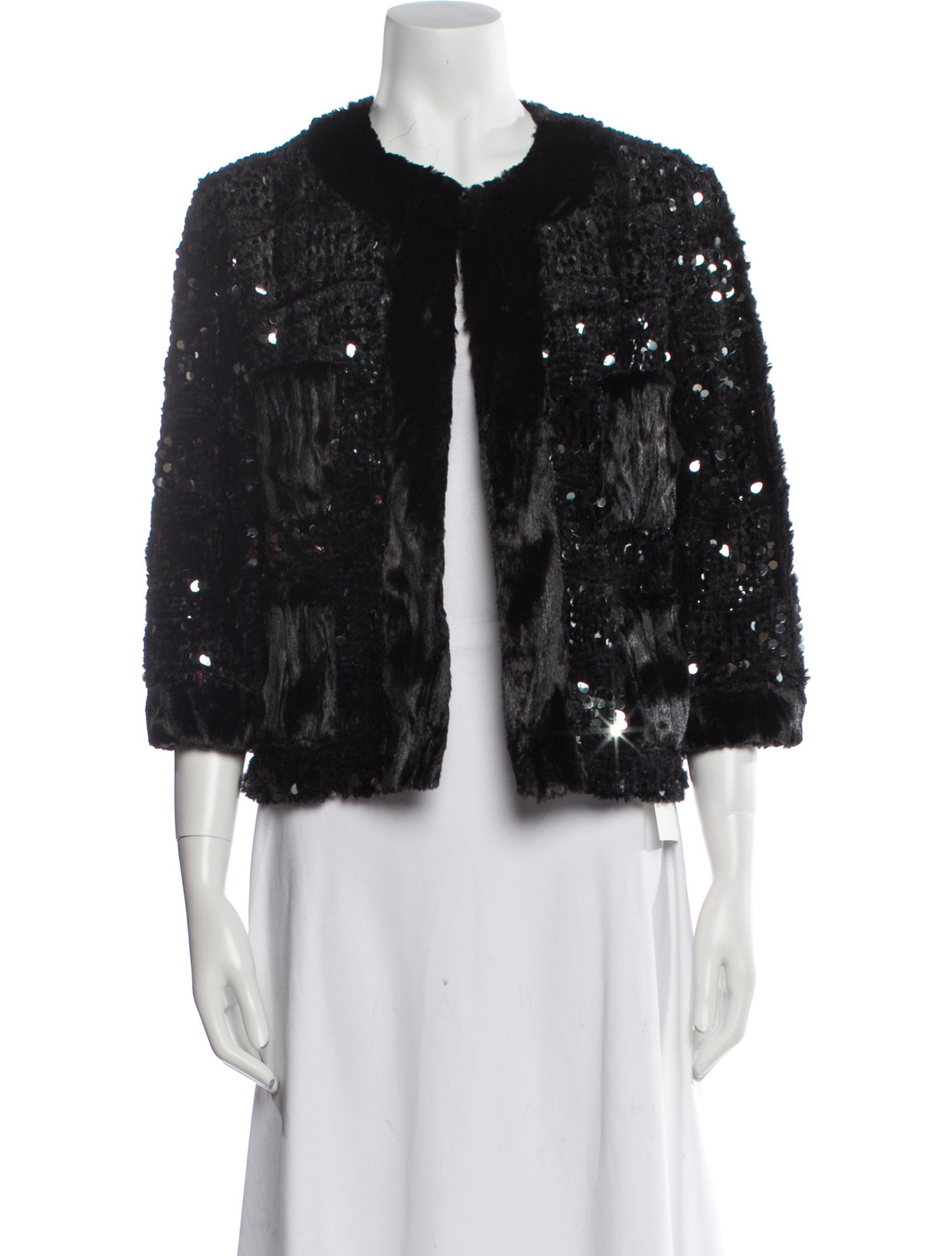 Anna Sui Faux Fur Evening Jacket