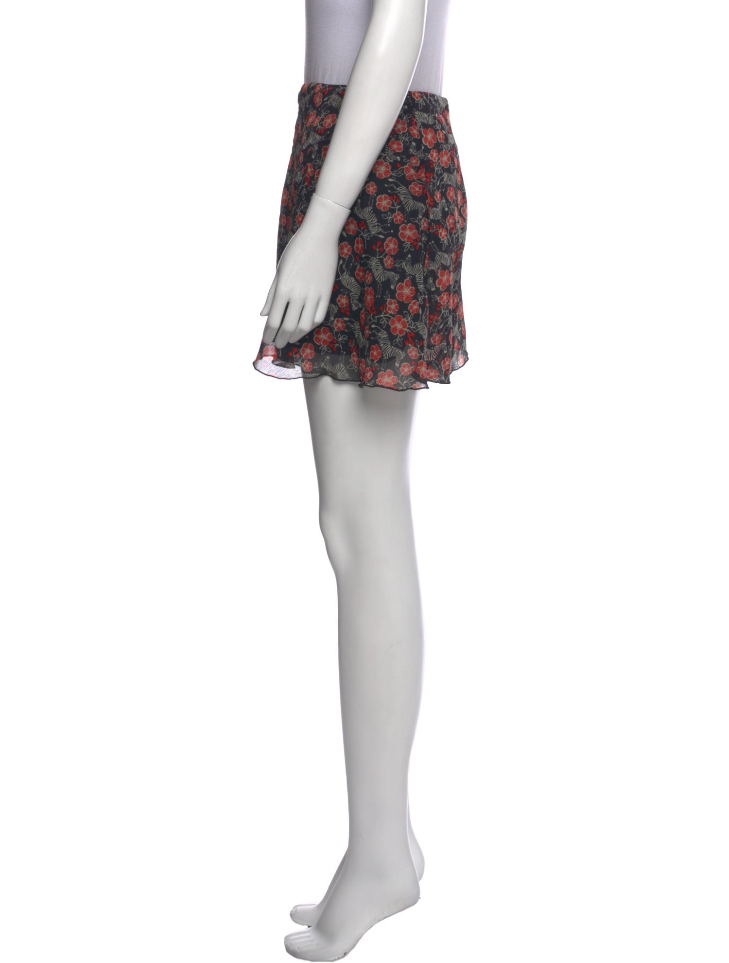 Anna Sui Printed Mini Shorts