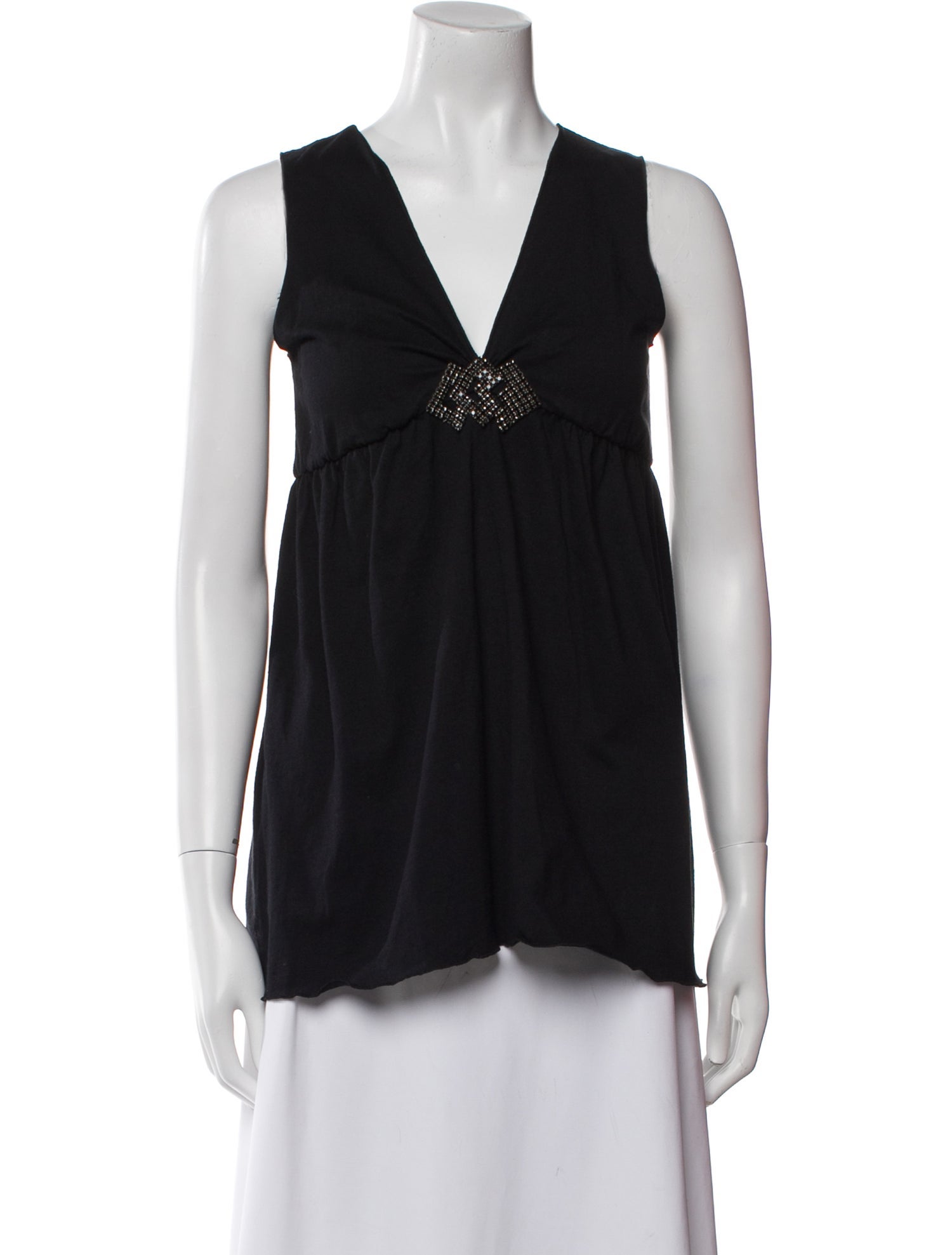 Anna Sui V-Neck Sleeveless Top w/ Tags