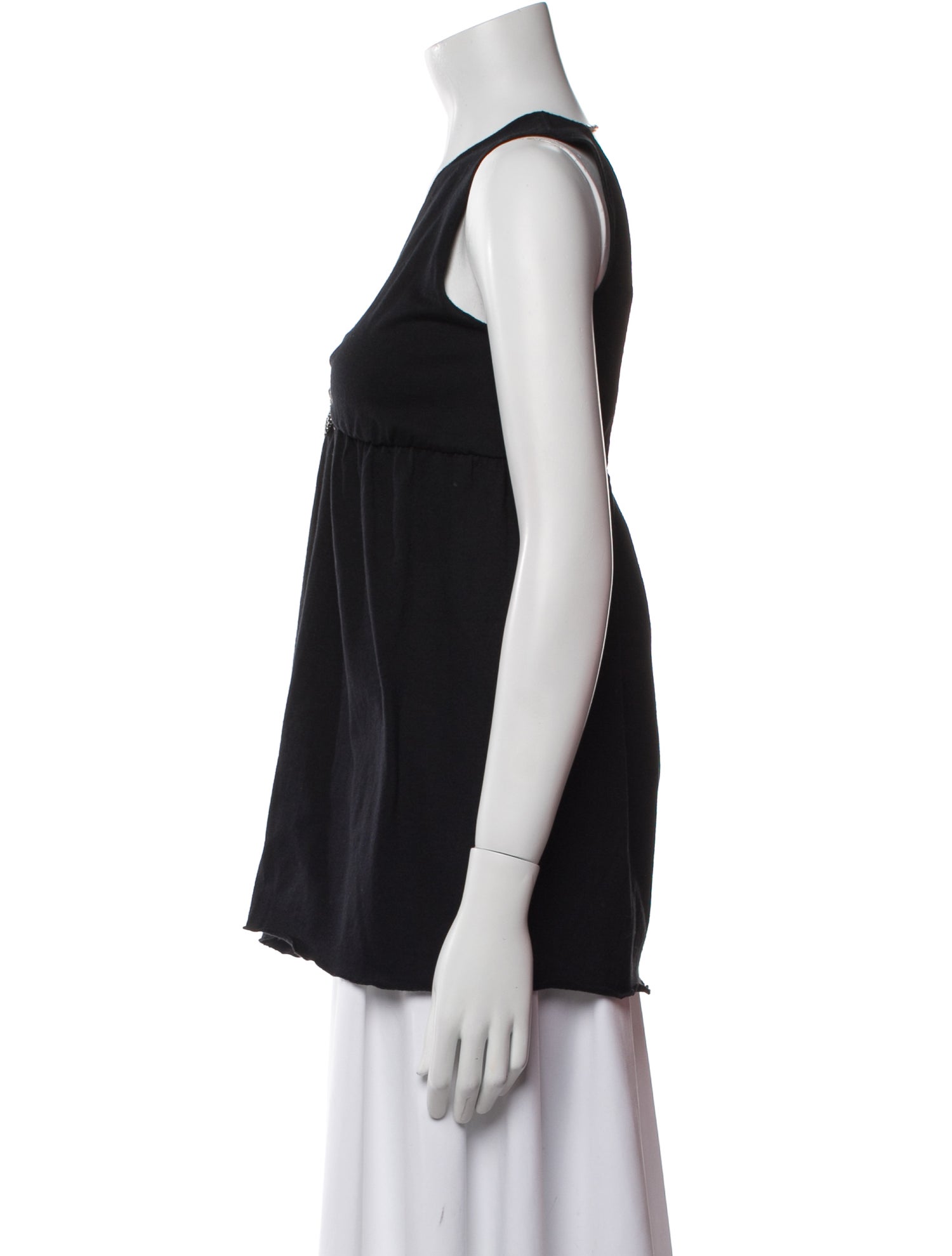 Anna Sui V-Neck Sleeveless Top w/ Tags